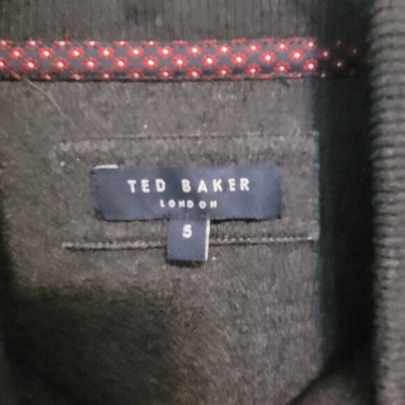 Ted Baker Jensill Herringbone Zip Cardigan Size 5 (US L) - Picture 14 of 16